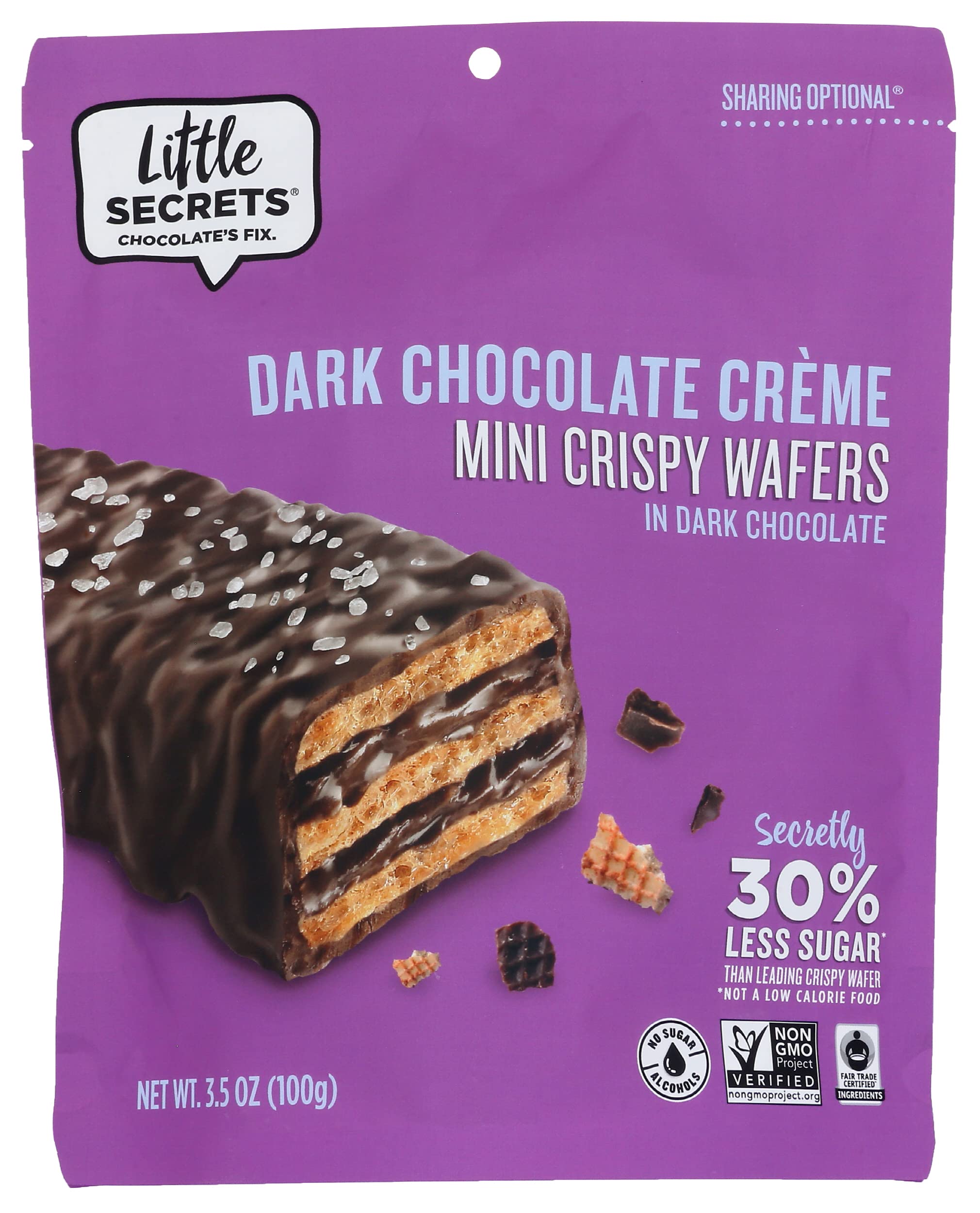 Dark Chocolate Mini Crispy Wafers