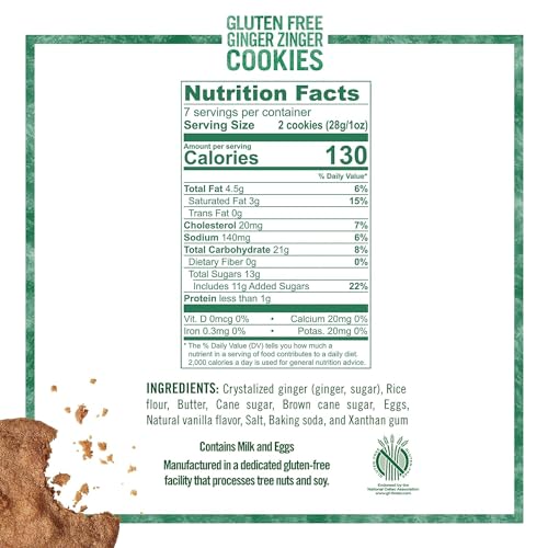 Tate's Bake Shop Cookies Ginger Zinger