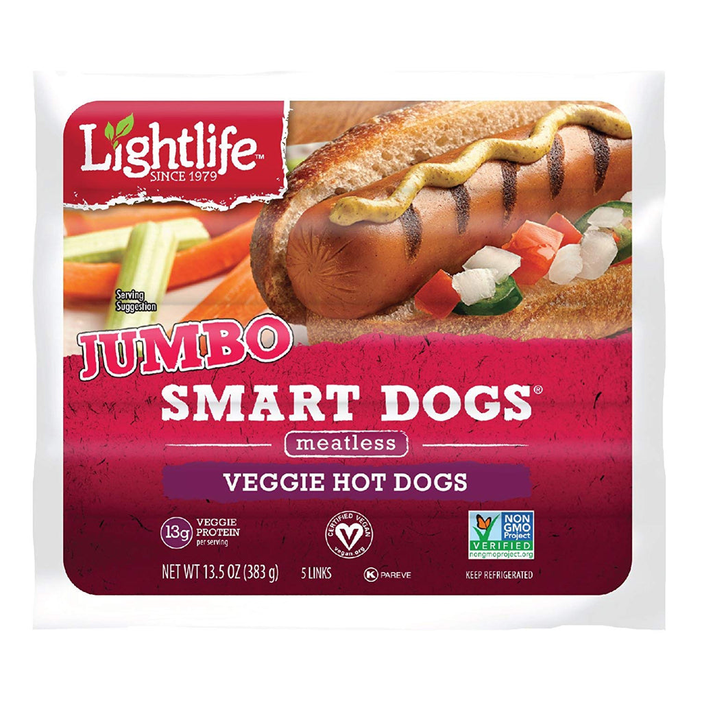 Jumbo Smart Dogs Meatless Veggie Hot 10 Total)