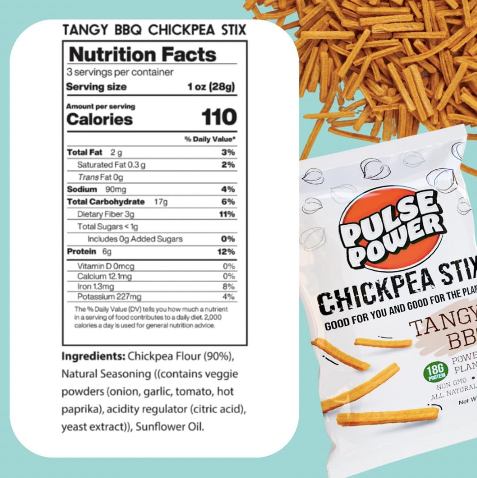 Chickpea Stix Crunchy Snacks