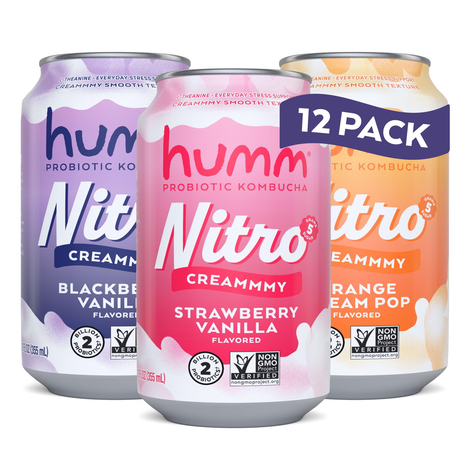 Creamy Smooth Probioitc Drink Sparkling Soda Nitro Kombucha
