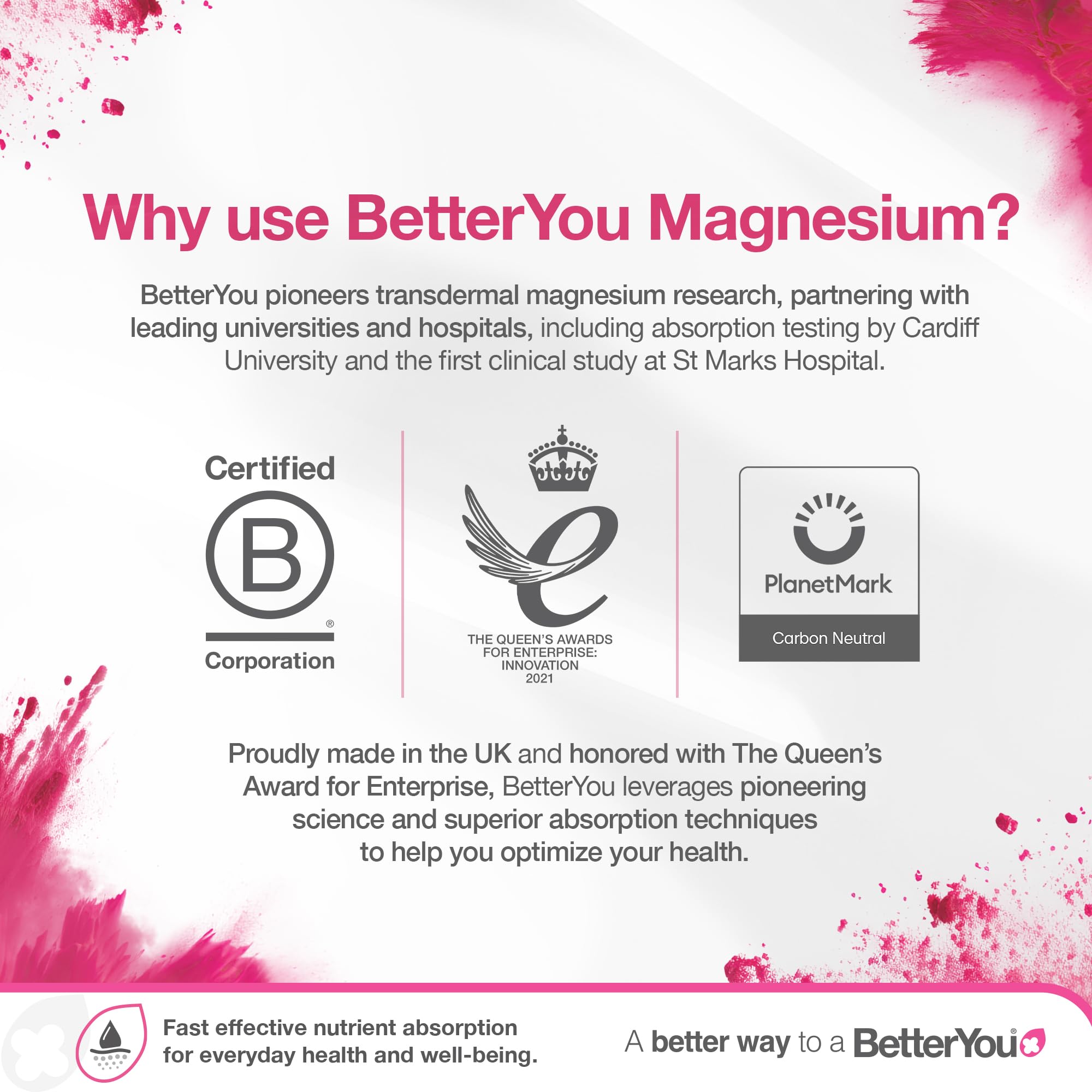 BetterYou Magnesium Mineral Bath Flakes Salts with Chloride Foot Or Body Soak Safe On Sensitive Skin
