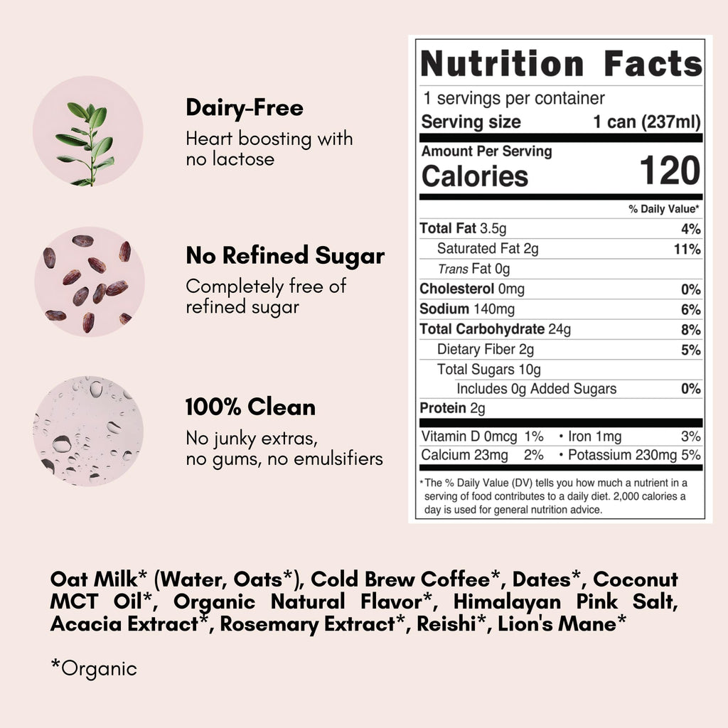 Vanilla Oat Milk Latte Flavors