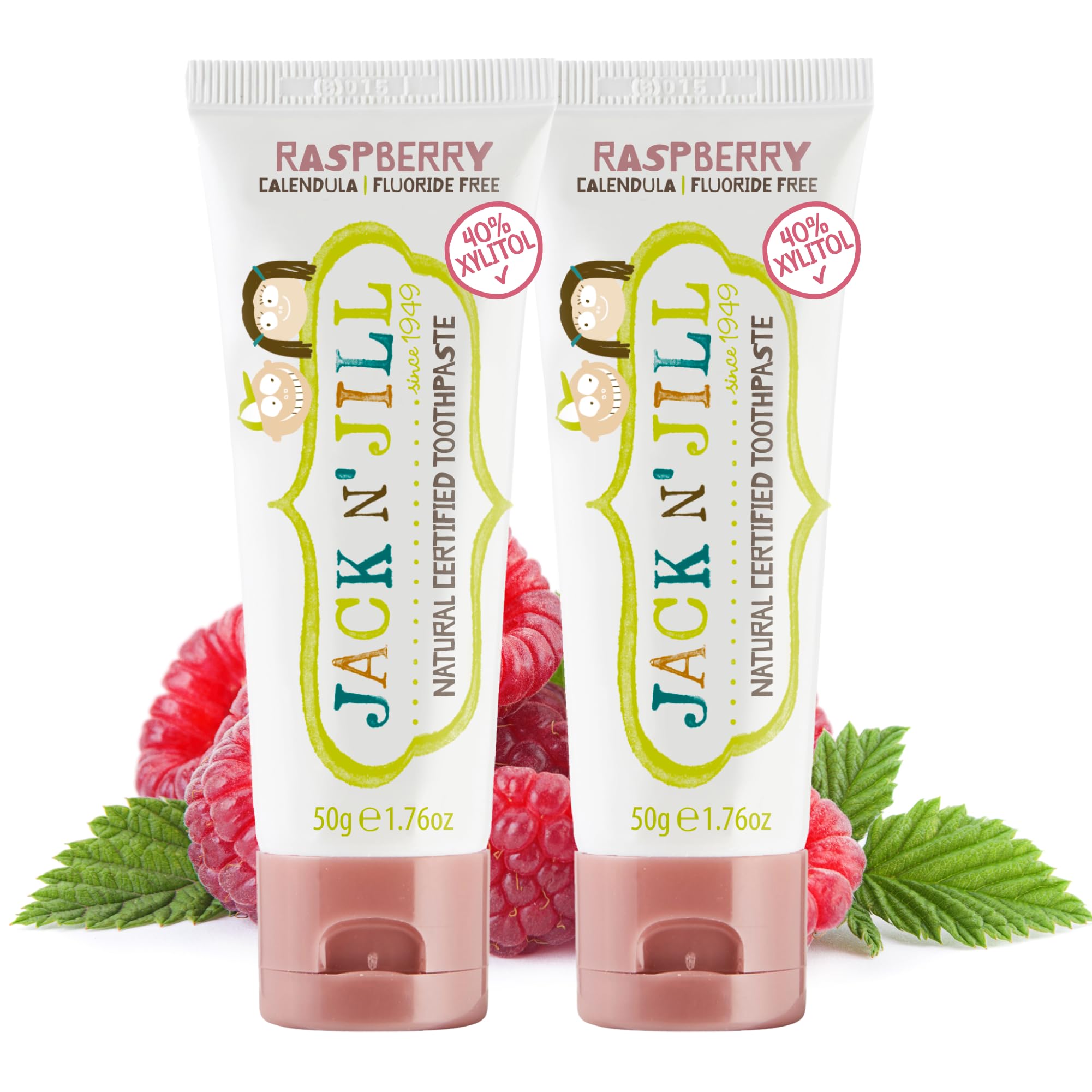 Natural Toothpaste For Kids Toddler (Baby Fluoride Training (Raspberry)