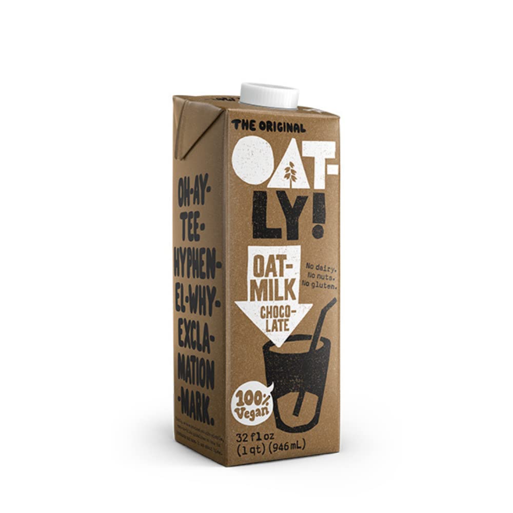 Oatly Chocolate Oatmilk, 32 oz (Pack of 6)