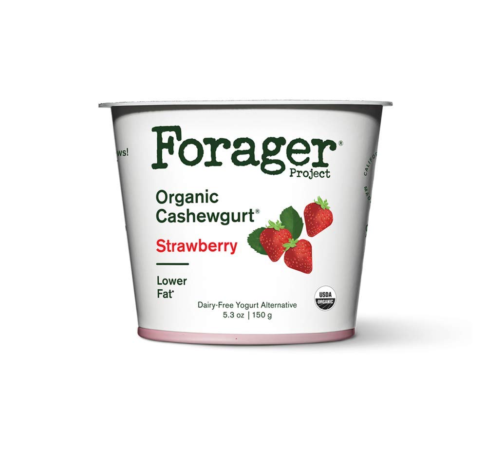 Forager Project Dairy-Free Organic Strawberry Cashewgurt, 5.3 oz (Pack of 12)