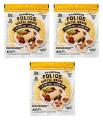 Folios Parmesan Cheese Wraps, All Natural, 1g Net Carbs (Pack of 3)