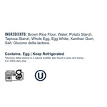 Taste Republic Gluten-Free Linguine Pasta, Fresh Brown Rice Noodles, Frozen, 9 oz (Pack of 6)