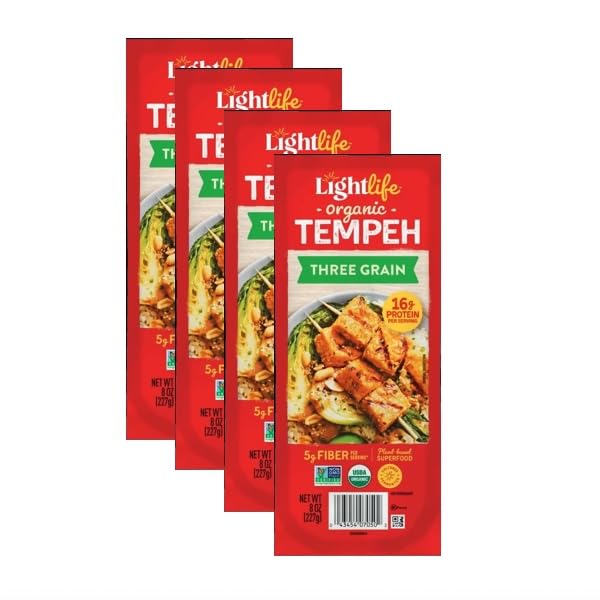 Lightlife Organic Tempeh Variety Pack, Original, Buffalo & Three Grain