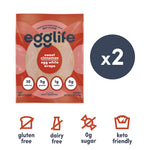 Egglife Egg White Wraps (Pack of 2, 12 Wraps Total)