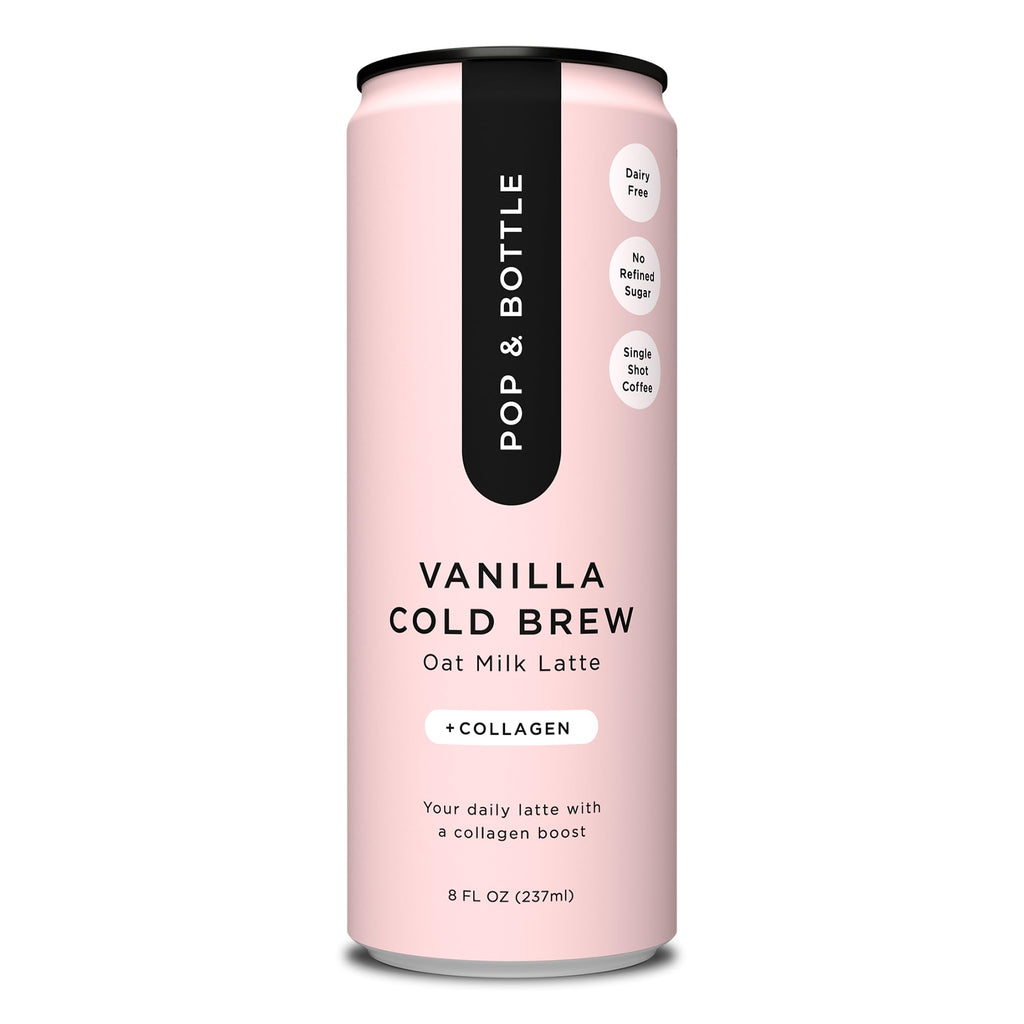 Vanilla Oat Milk Lattes Cold Brew Sustainably Sourced Marine Collagen MCT Oil