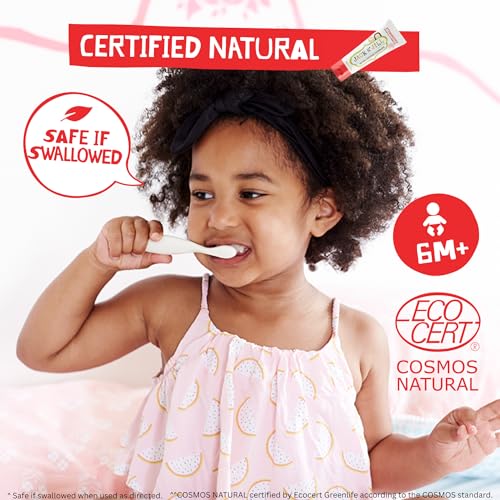 Natural Toddler Toothpaste Fluoride Training For Toddlers 1-3 40% Xylitol