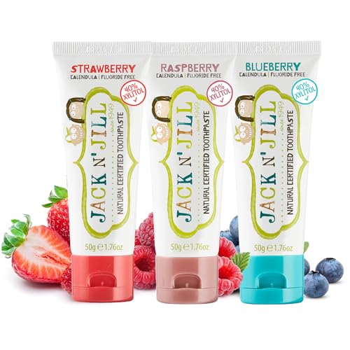 Natural Toddler Toothpaste Fluoride Training For Toddlers 1-3 40% Xylitol