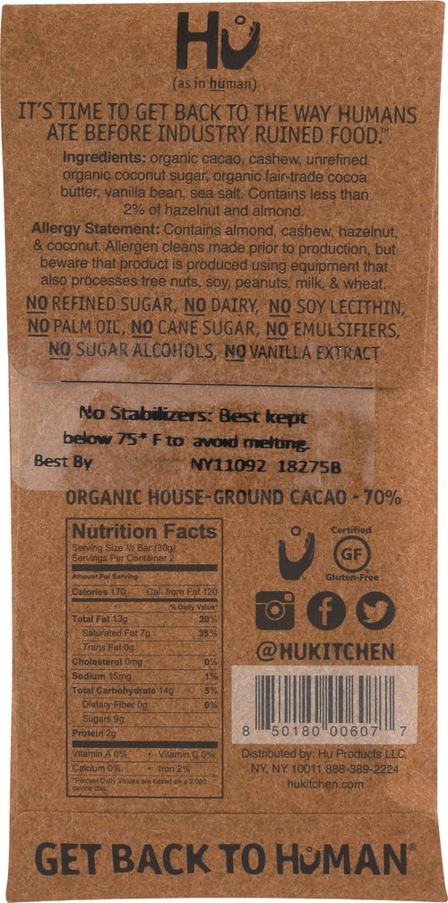 Bar Chocolate Cashew Vanilla