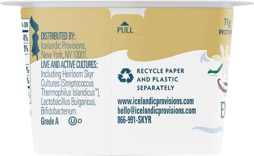 Icelandic Provisions Skyr Whole Milk Vanilla Bean Yogurt