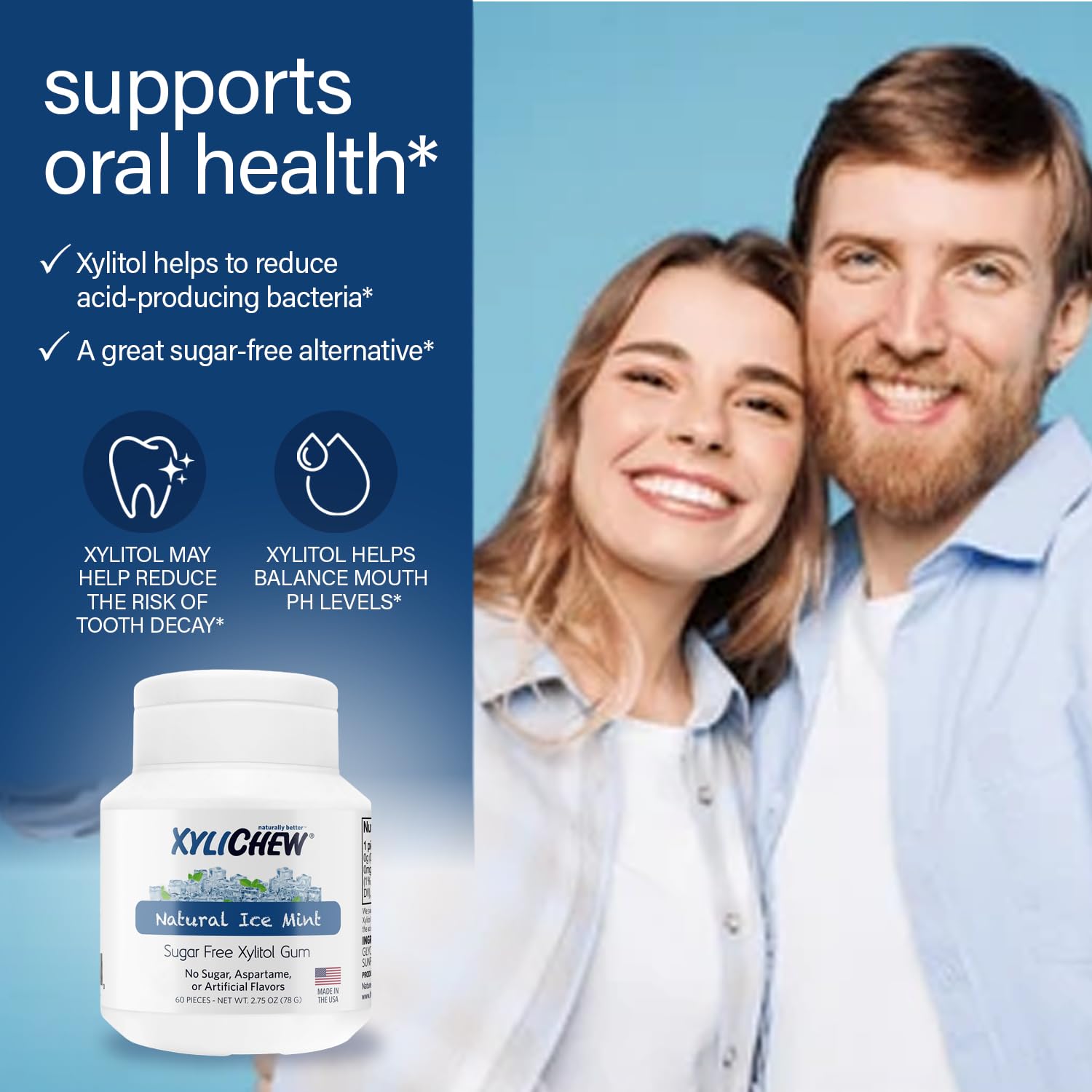 Xylitol Chewing Gum Jars Natural Oral Care