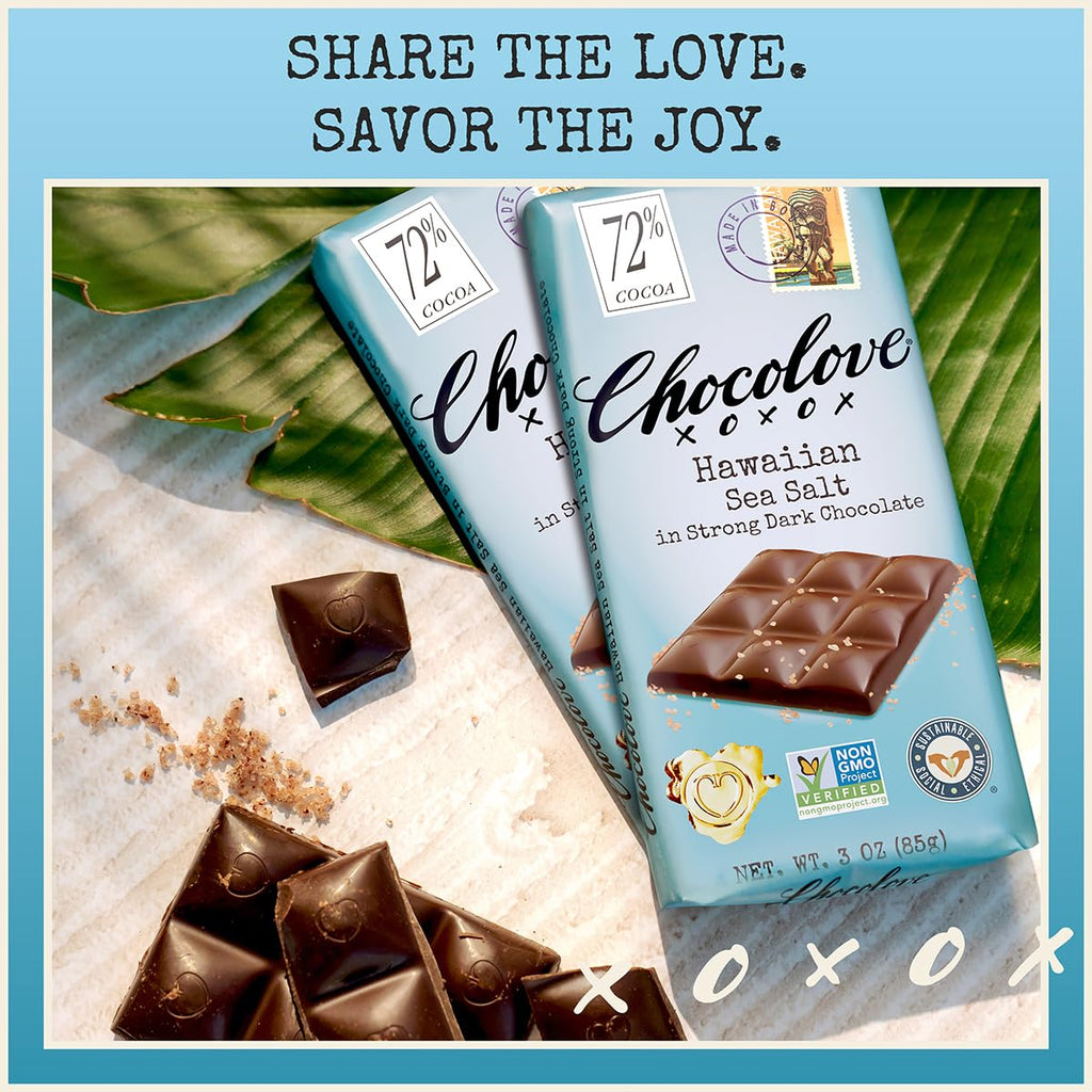 Almonds & Sea Salt Dark Chocolate Bars