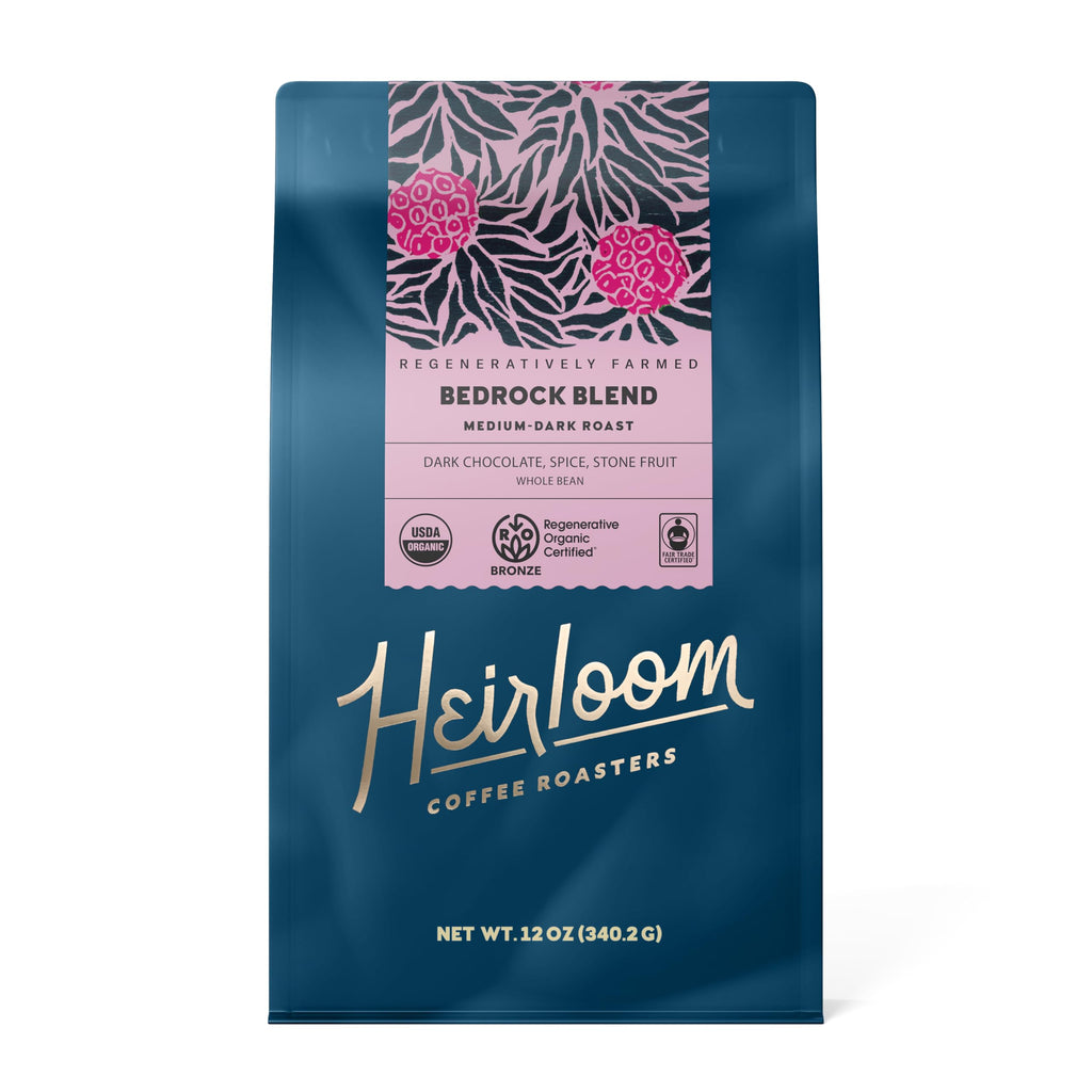 Bedrock Blend Medium/Dark Roast Whole Bean Regenerative Certified