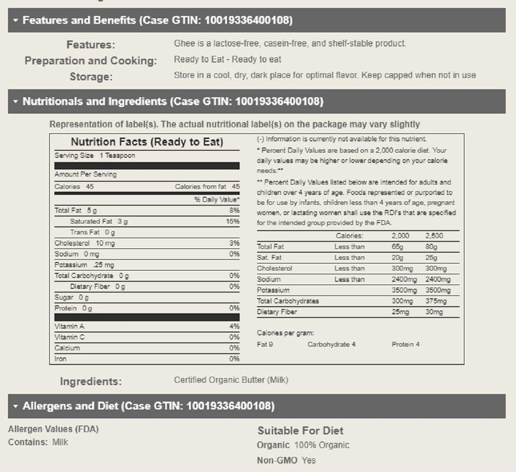 Ghee Clarified Butter