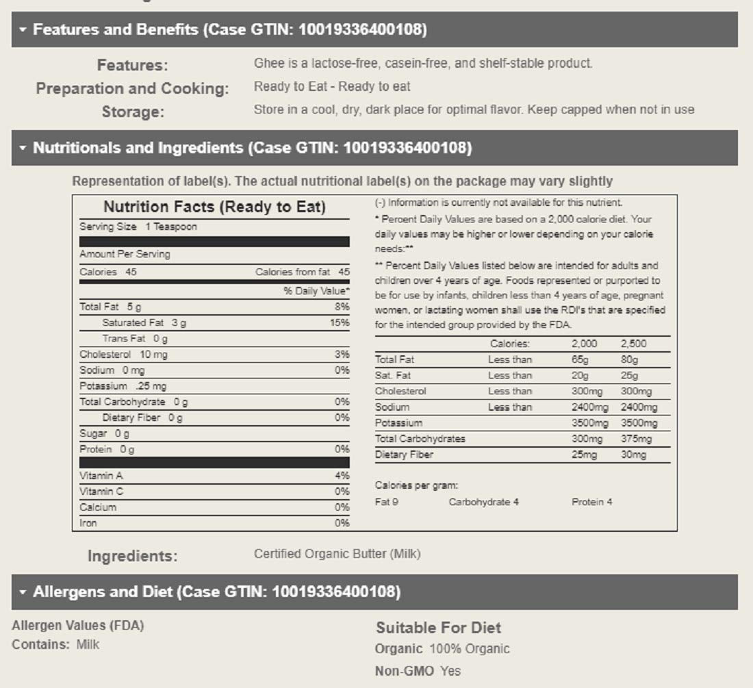 Ghee Clarified Butter
