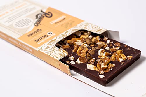 Coconut Caramel & Crushed Cashew Bark . Raw