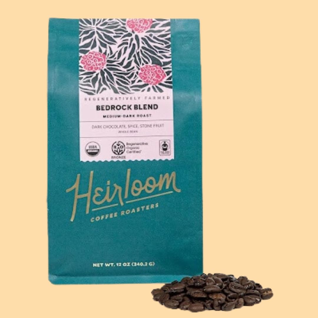 Bedrock Blend Medium/Dark Roast Whole Bean Regenerative Certified