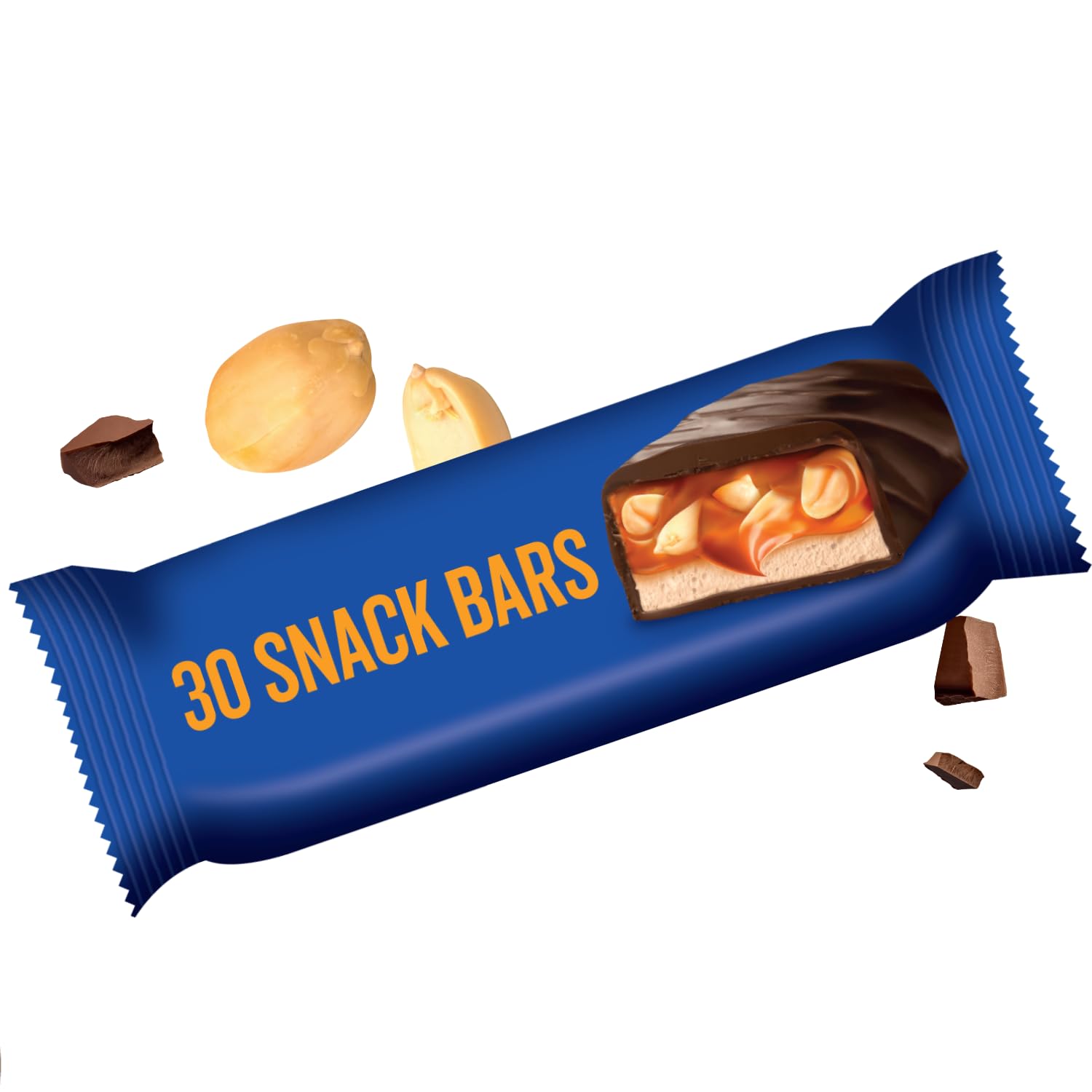 Dark Chocolate Nougat Bars (30-Count)
