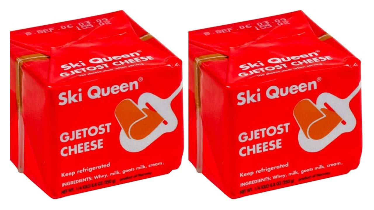 Ski Queen Gjetost Original Goat Cheese, 8.8 oz (Pack of 2)