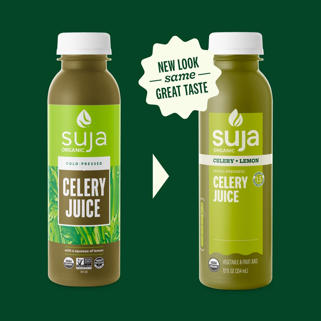 Suja Cold-Pressed Celery Juice, 12 fl oz (Pack of 6)