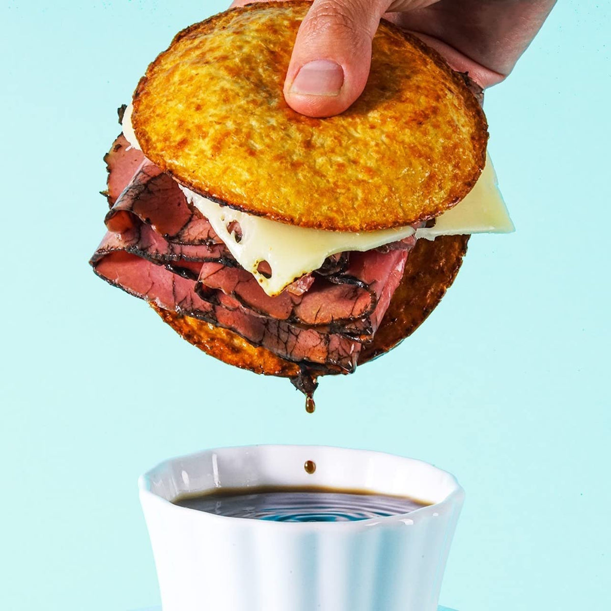 Outer Aisle Gourmet Cauliflower Sandwich Rounds, Keto, Gluten-Free, Low-Carb (Pack of 5, 30 Pieces)