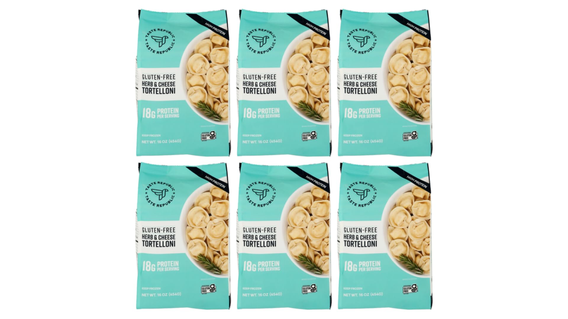 Taste Republic Herb & Cheese Tortelloni, 16 oz (Pack of 6)