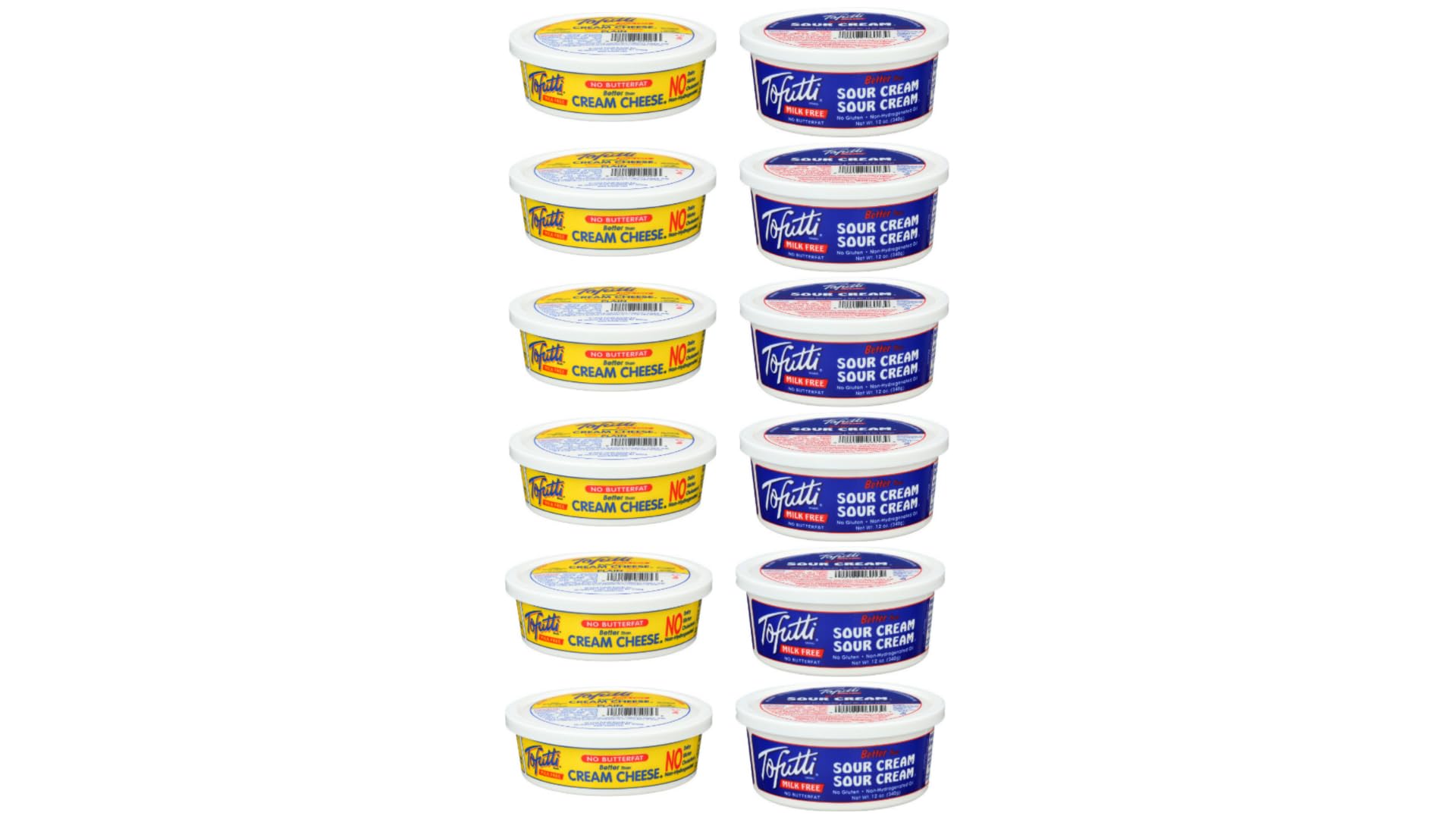 Tofutti Cream Cheese Variety Pack (Pack of 12)
