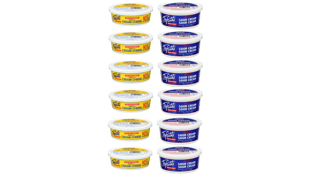 Tofutti Cream Cheese Variety Pack (Pack of 12)