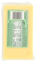 Organic Valley Raw Cheddar Grass-Fed Milk Cheese, 8 oz (Pack of 10)
