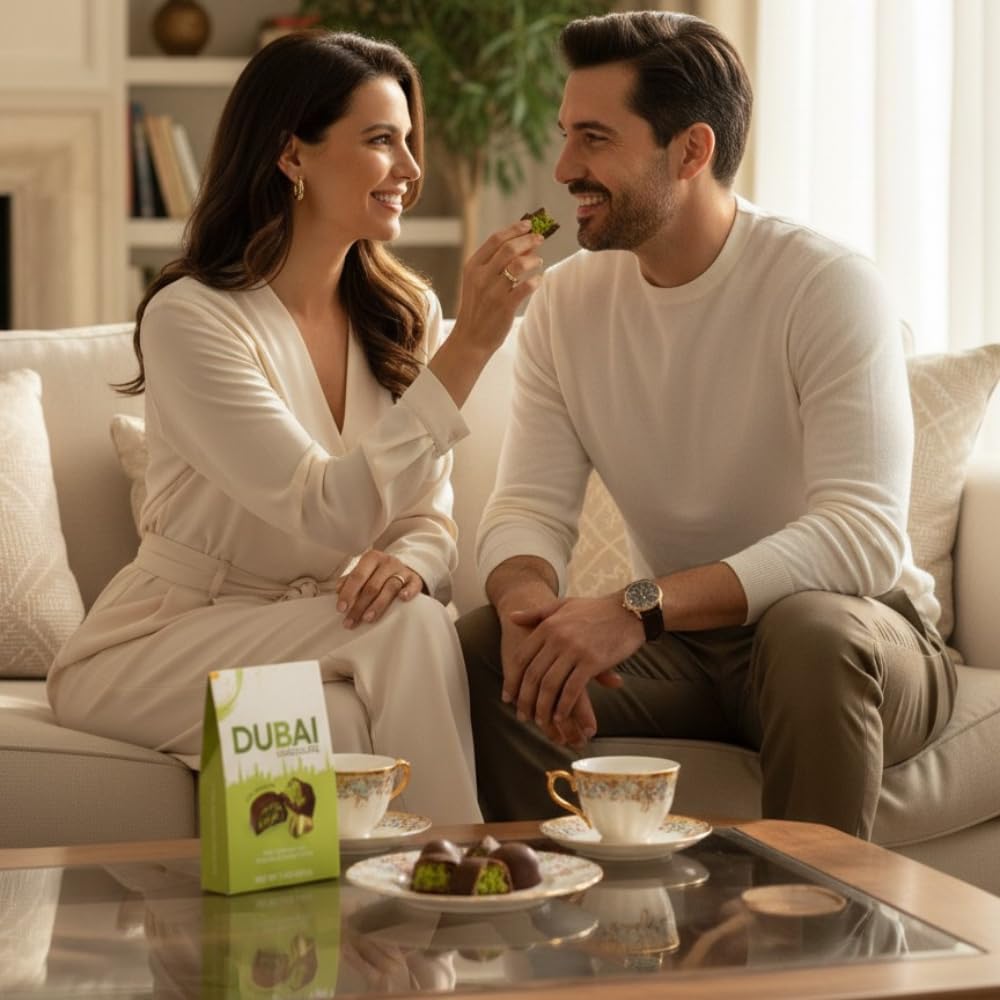 Bind Authentic Dubai Chocolate Bites - Premium Milk Chocolate with 20% Pistachio & Crispy Kadayif Kunafa Filling - Gourmet Middle Eastern Treat, 7 oz (200g)