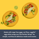 Egglife Egg White Wraps (Pack of 2, 12 Wraps Total)