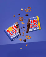 Tony's Chocolonely 42% Dark Milk Chocolate Bar with Pretzel & Toffee (Pack of 15)