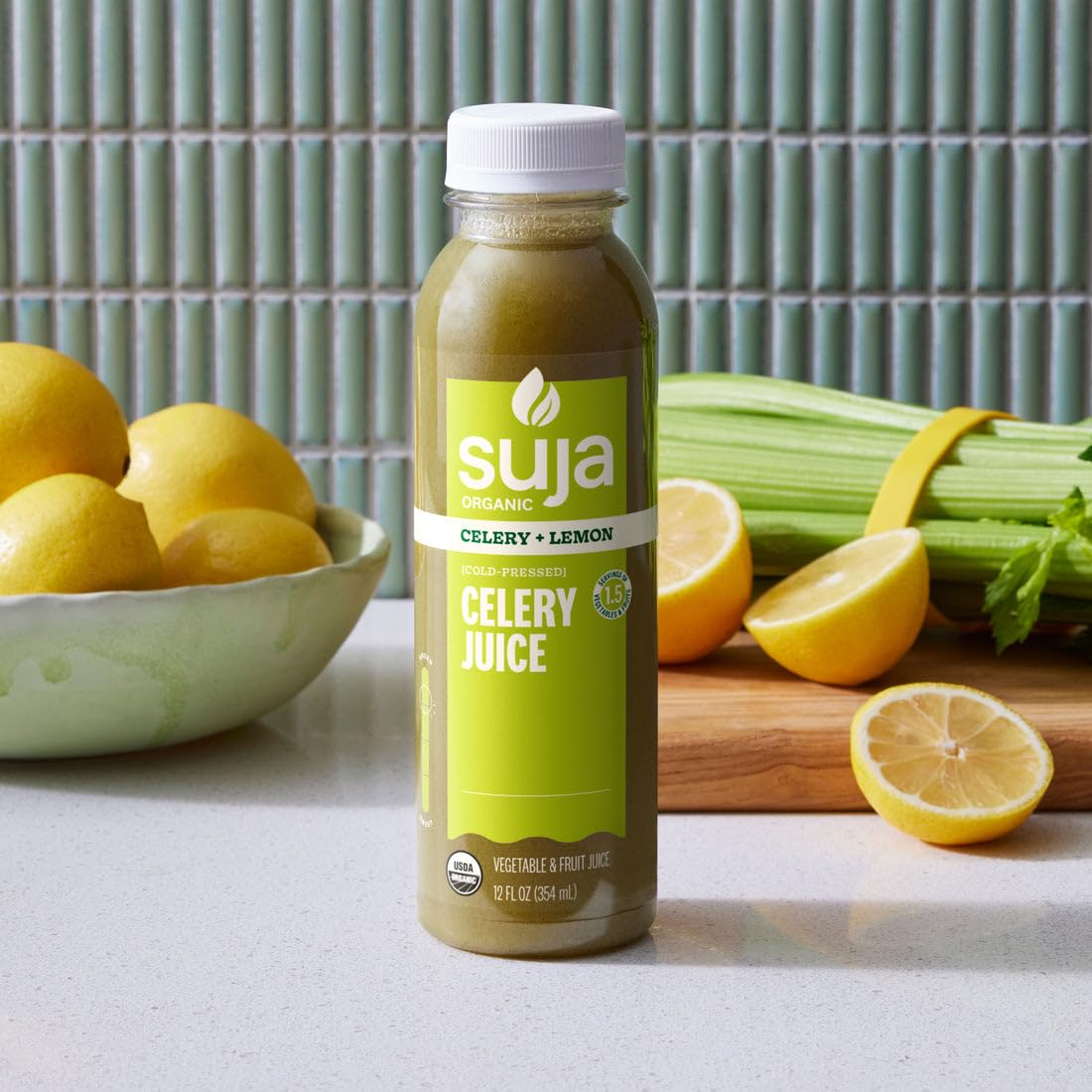 Suja Cold-Pressed Celery Juice, 12 fl oz (Pack of 6)