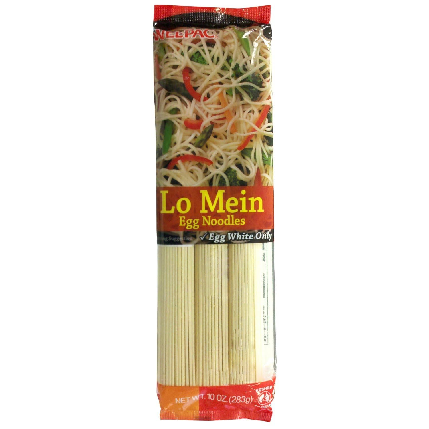 Wel-Pac Lo Mein Noodles, 10 oz (Pack of 12)