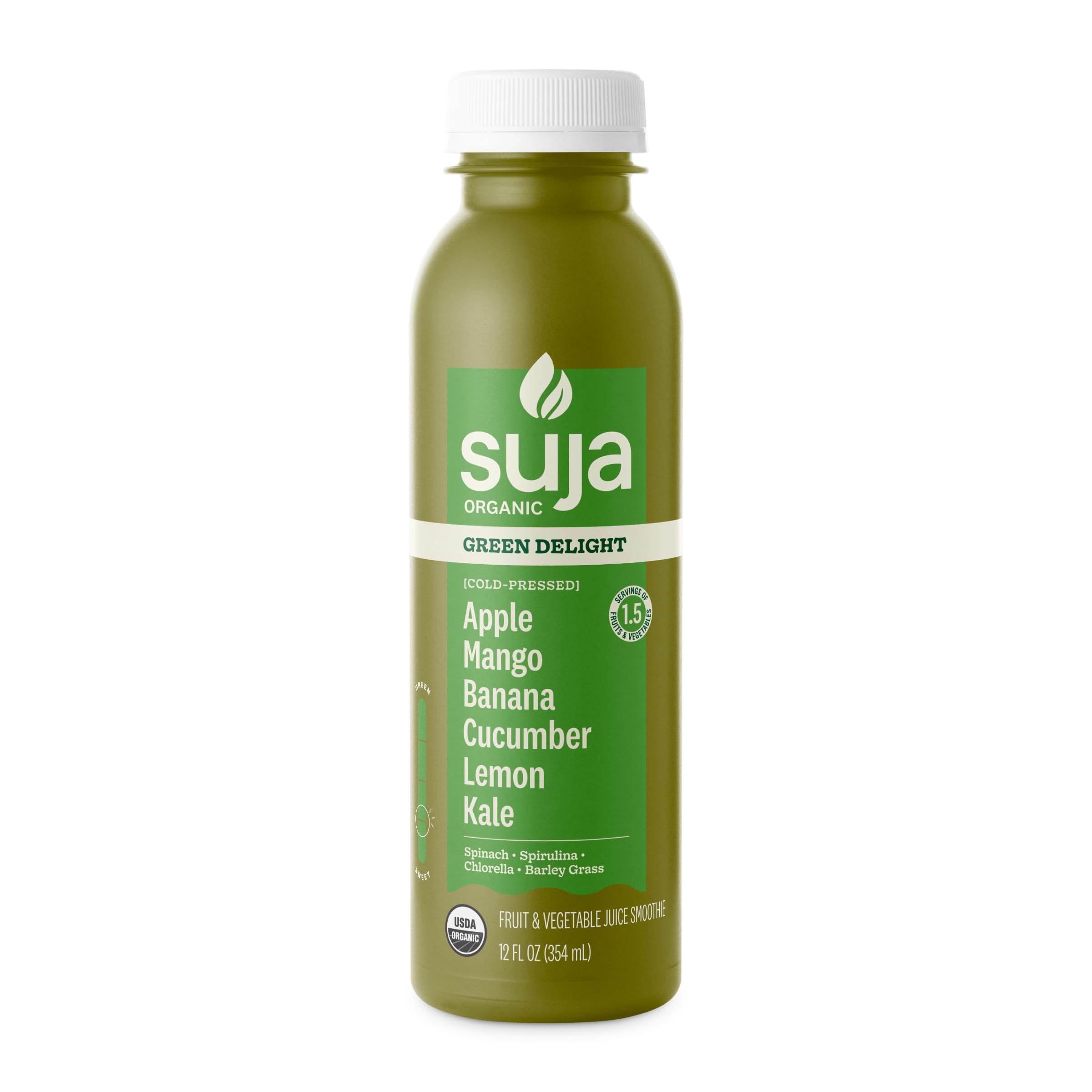 Suja Essentials Organic Green Delight Juice, 12 fl oz (Pack of 6)