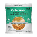 Outer Aisle Everything Cauliflower Sandwich Bread, Keto, Gluten-Free, Low-Carb (Pack of 12)