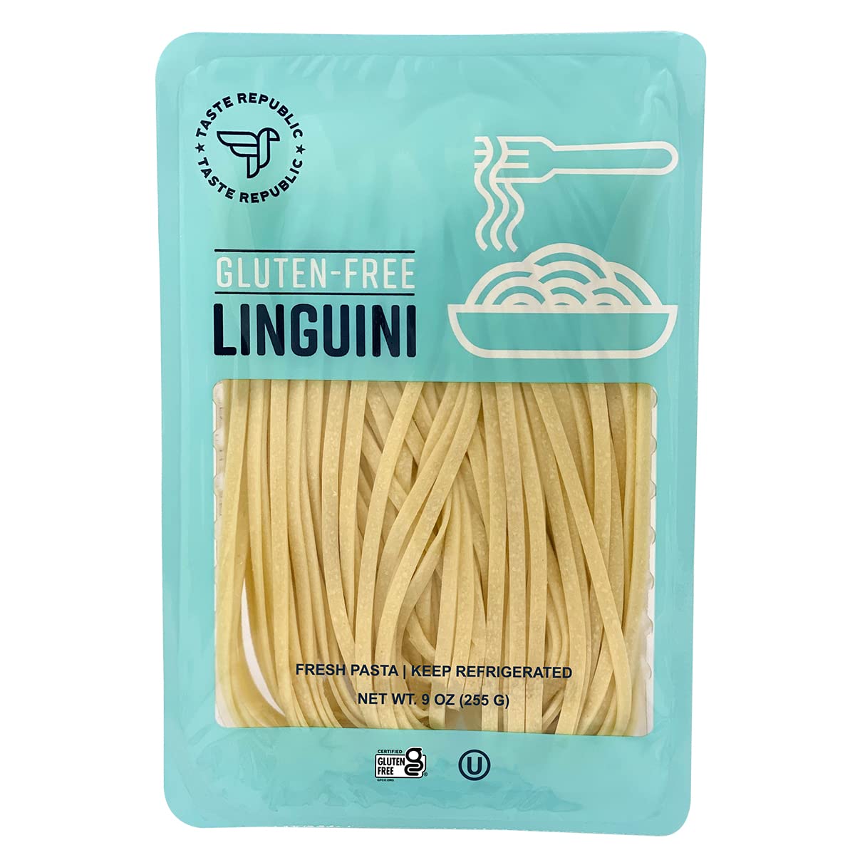 Taste Republic Gluten-Free Linguine Pasta, Fresh Brown Rice Noodles, Frozen, 9 oz (Pack of 6)