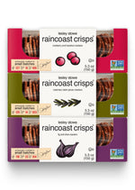 Lesley Stowe Raincoast Crisps Variety Pack, Hazelnut Cranberry, Rosemary Raisin Pecan & Fig and Olive, 5.3 oz (Pack of 3)