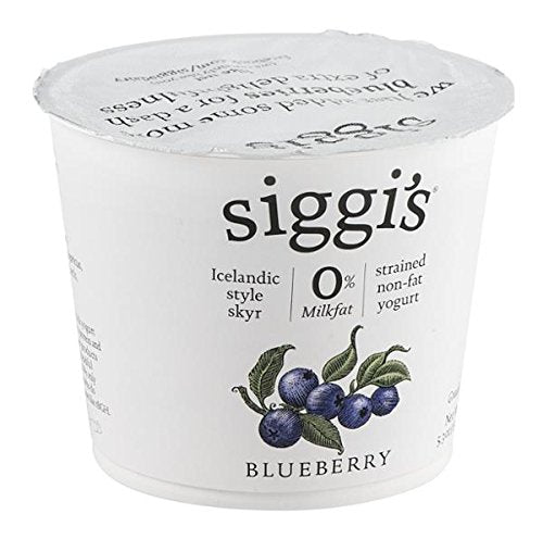 Strained Non Fat Blueberry Yogurt