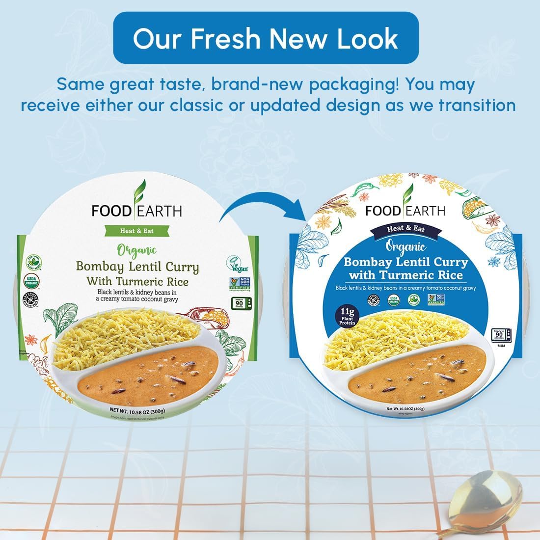 Microwavable Ready-to-Eat Indian Chickpeas Curry