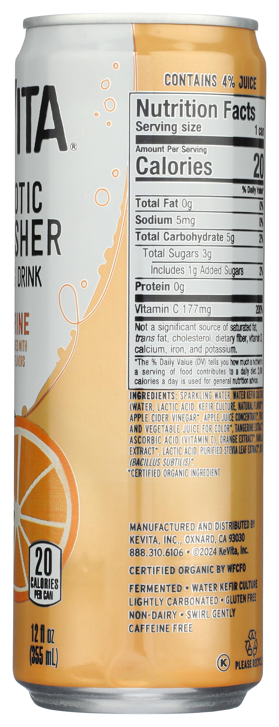 Refresher Probiotic Tangerine