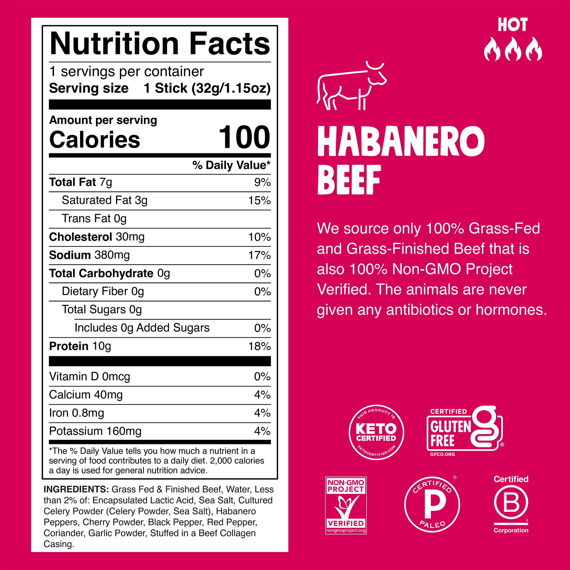 Taco Beef Stick (10-Pack)