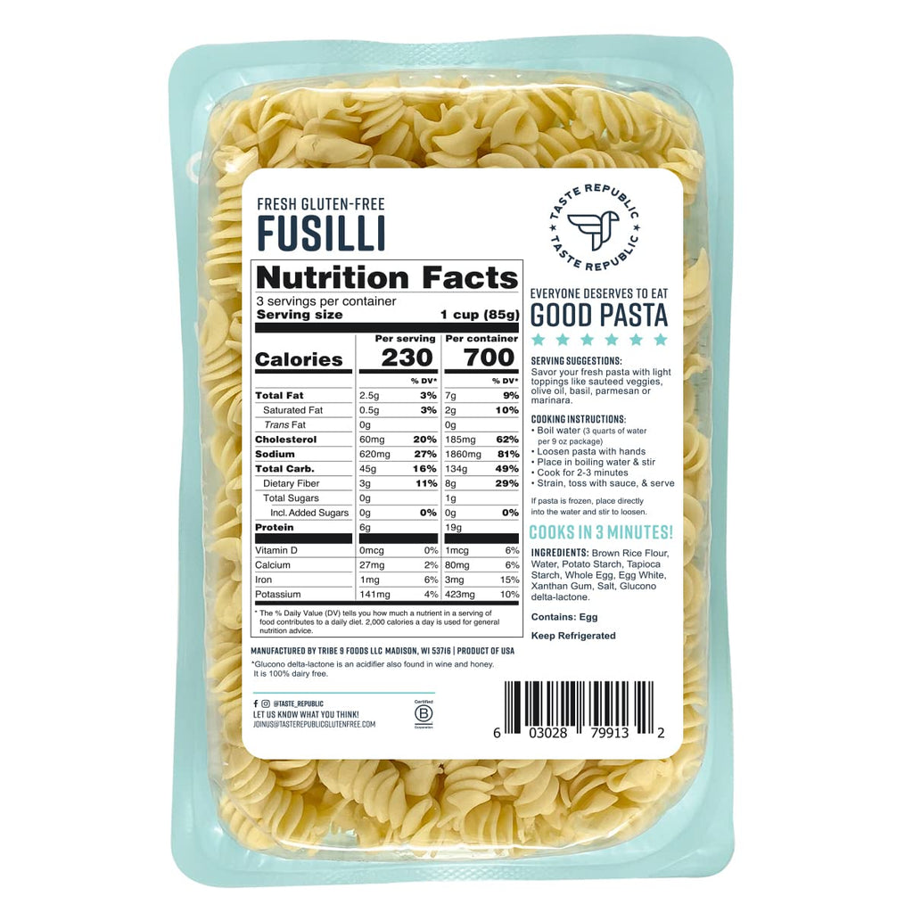 Fusilli Cooks in Just 3 Minutes Pasta
