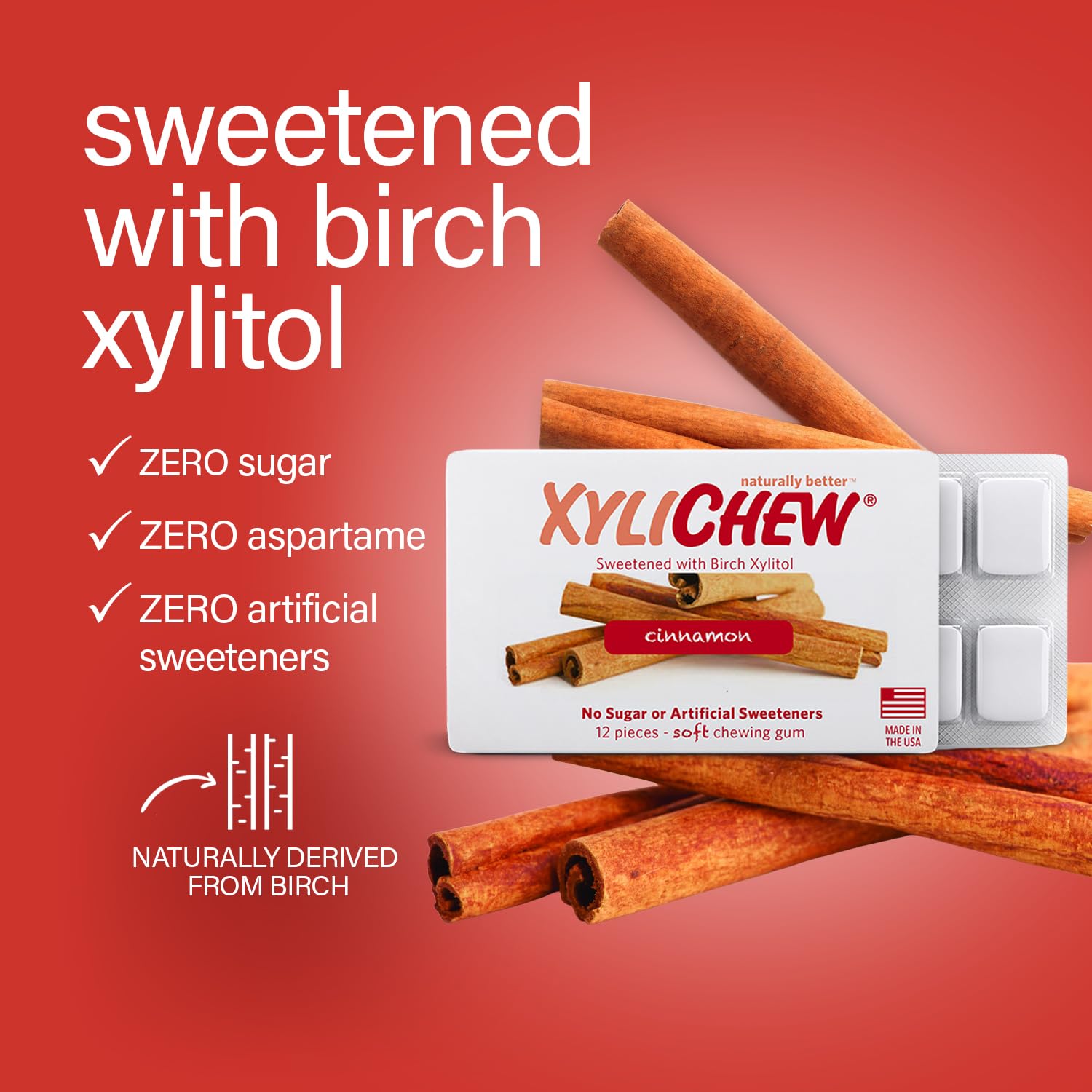 Non Aspartame Natural Oral Care Gum Xylitol Chewing
