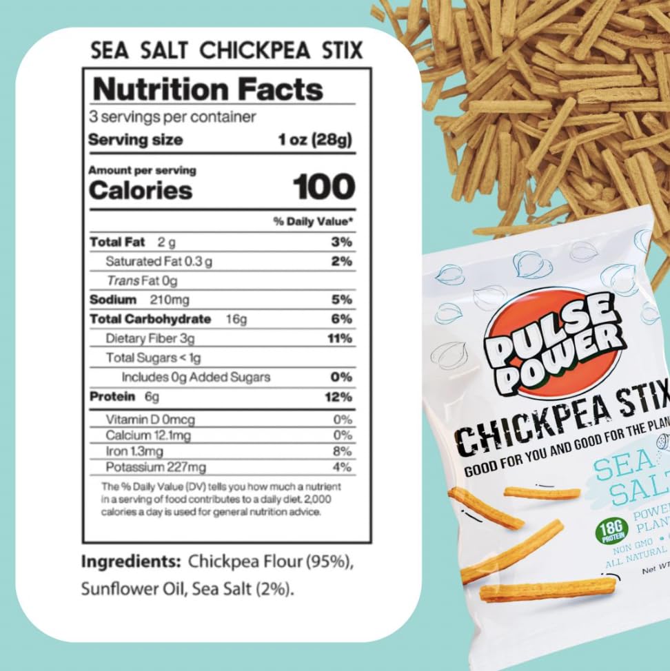 Chickpea Stix Crunchy Snacks